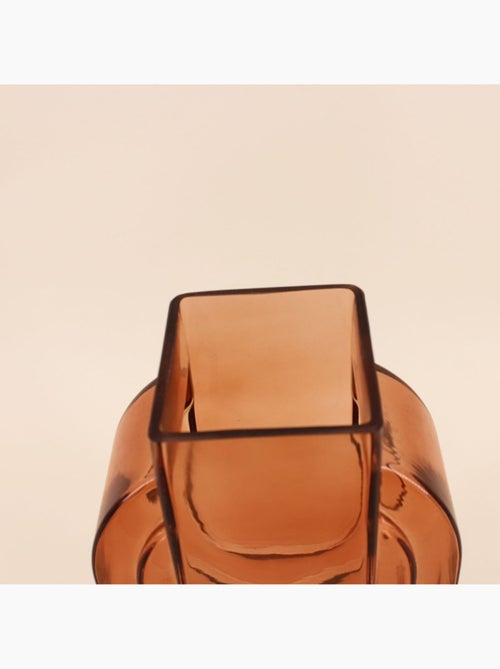 Vase verre vintage géométrique h34cm - Kiabi