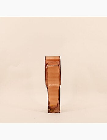 Vase verre vintage géométrique h34cm