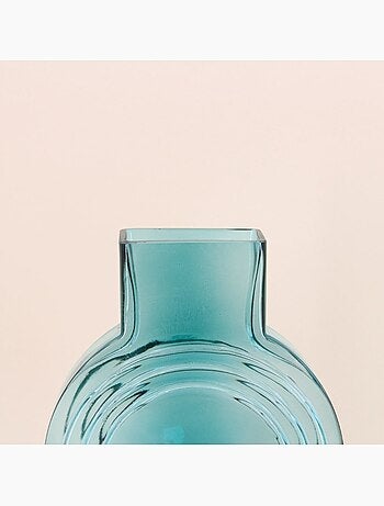 Vase verre vintage géométrique h40cm