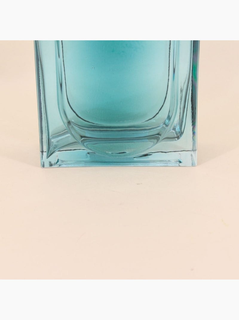 Vase verre vintage géométrique h40cm Bleu - Kiabi