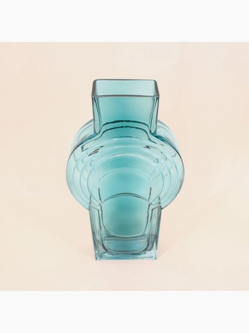Vase verre vintage géométrique h40cm - Kiabi