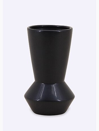 Vase zig zag foncé en dolomite - AFIBEL