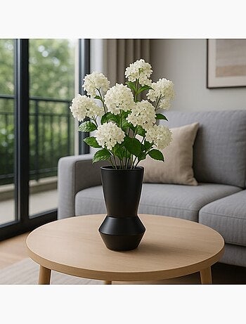 Vase zig zag foncé en dolomite - AFIBEL