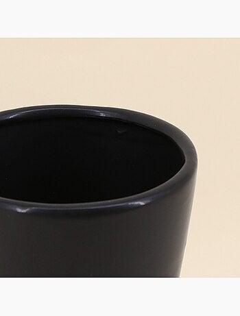 Vase zig zag foncé en dolomite - AFIBEL