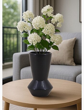 Vase zig zag foncé en dolomite - AFIBEL