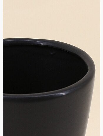 Vase zig zag foncé en dolomite - AFIBEL