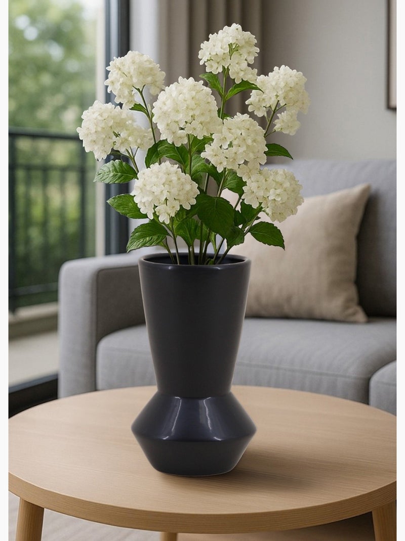 Vase zig zag foncé en dolomite - AFIBEL Bleu - Kiabi