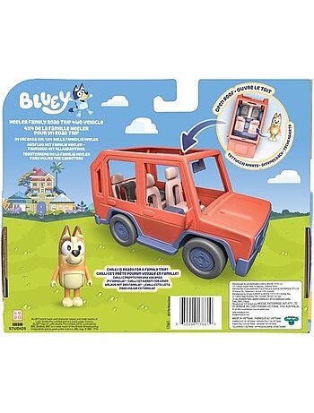 Véhicule - Voiture familiale avec figurine Chilli et accessoires - Bluey