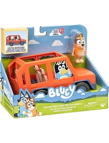 Véhicule - Voiture familiale avec figurine Chilli et accessoires - Bluey