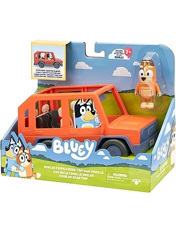 Véhicule - Voiture familiale avec figurine Chilli et accessoires - Bluey
