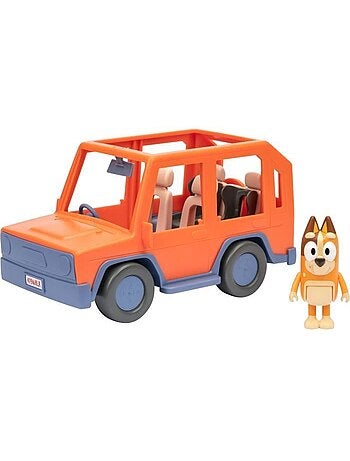Véhicule - Voiture familiale avec figurine Chilli et accessoires - Bluey