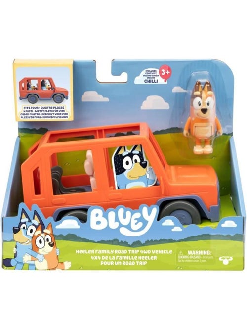 Véhicule - Voiture familiale avec figurine Chilli et accessoires - Bluey - Kiabi