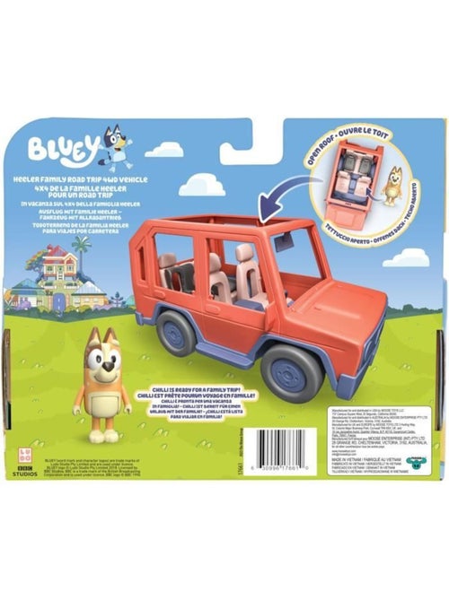 Véhicule - Voiture familiale avec figurine Chilli et accessoires - Bluey - Kiabi