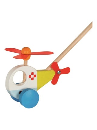 Véhicule à pousser hélicoptère