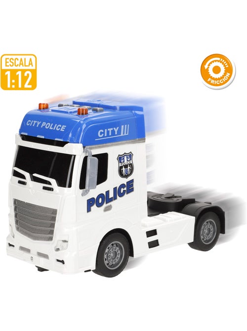 Véhicule de police à friction avec son et lumière 1:12 speed & go - Kiabi Véhicule de police à friction avec son et lumière 1:12 speed & go - Kiabi