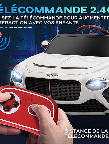 Véhicule électrique enfant Bentley Bacalar avec télécommande