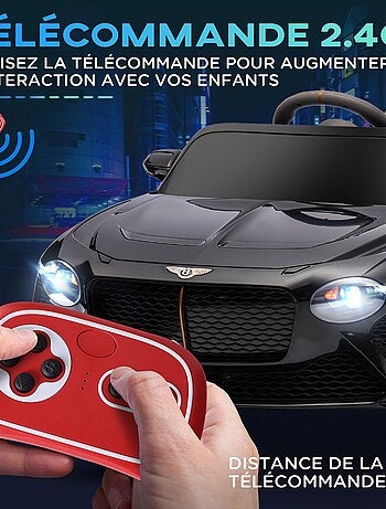 Véhicule électrique enfant Bentley Bacalar avec télécommande