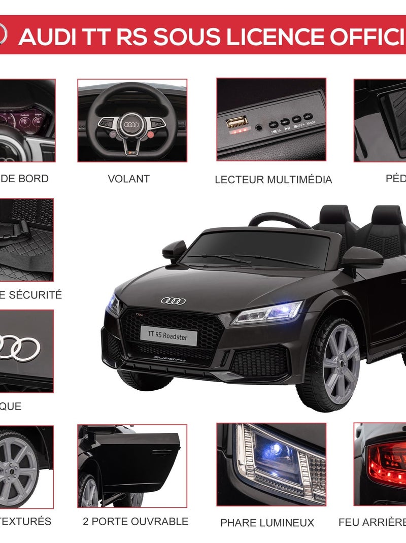 Véhicule électrique enfant TT RS Noir - Kiabi