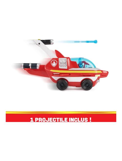 Idée Cadeau 🎁 Camion de pompier de la Pat Patrouille avec Marcus et sa  voiture et 1 projectile - Pat Patrouille