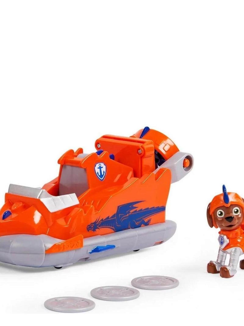 VÉHICULE ET FIGURINE PAT'PATROUILLE (PAW PATROL) RESCUE KNIGHTS : aéroglisseur de Zuma N/A - Kiabi