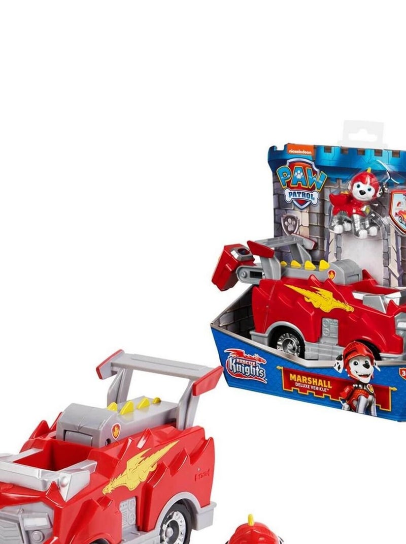 VÉHICULE ET FIGURINE PAT'PATROUILLE (PAW PATROL) RESCUE KNIGHTS : CAMION DE MARCUS N/A - Kiabi
