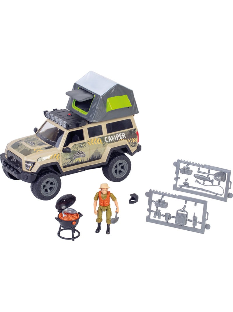 Véhicule miniature - 4X4 Camping Friction Son et Lumière N/A - Kiabi