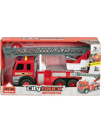 Véhicule miniature - Camion De Pompiers Friction Son et Lumière