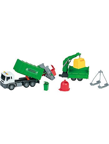 Véhicule miniature - Camion Poubelle Friction 50CM Son Et Lumière