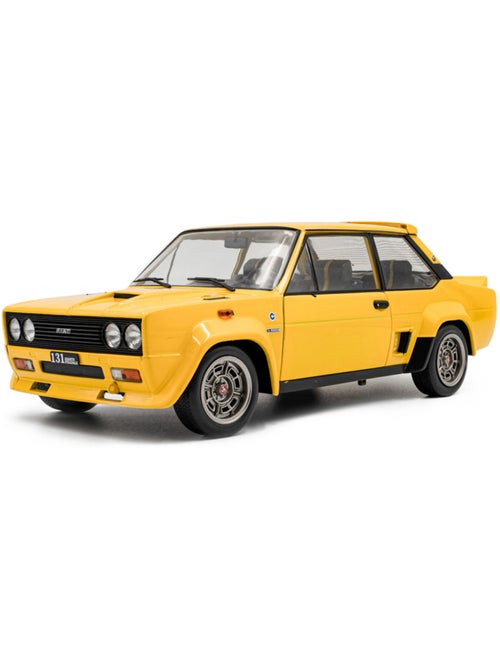 Véhicule miniature - FIAT Abarth jaune 1/18ème 1980 - Kiabi