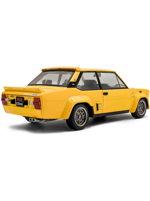 Véhicule miniature - FIAT Abarth jaune 1/18ème 1980 - Kiabi