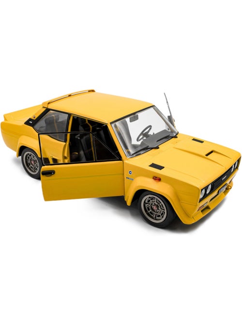 Véhicule miniature - FIAT Abarth jaune 1/18ème 1980 - Kiabi