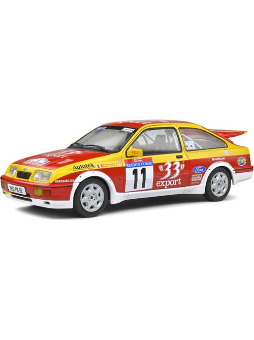 Véhicule miniature - Ford Sierra Coswort Corse 1987 échelle 1/18ème - Kiabi