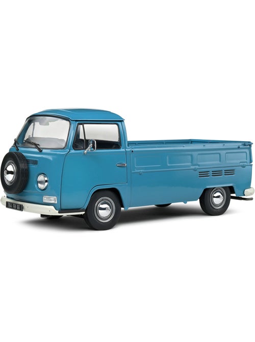 Véhicule miniature - Volkswagen T2 Pick-Up Bleu 1968 échelle 1/18ème - Kiabi