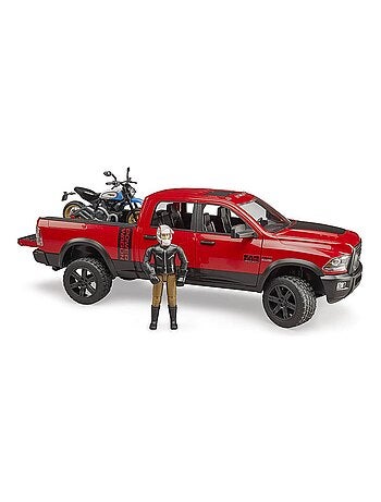Véhicule Pick-up RAM 2500 Power Wagon avec Ducati Desert Sled et co
