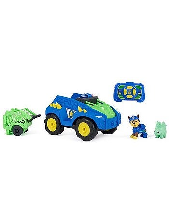 Véhicule radiocommandé lumineux chase avec remorque - paw patrol