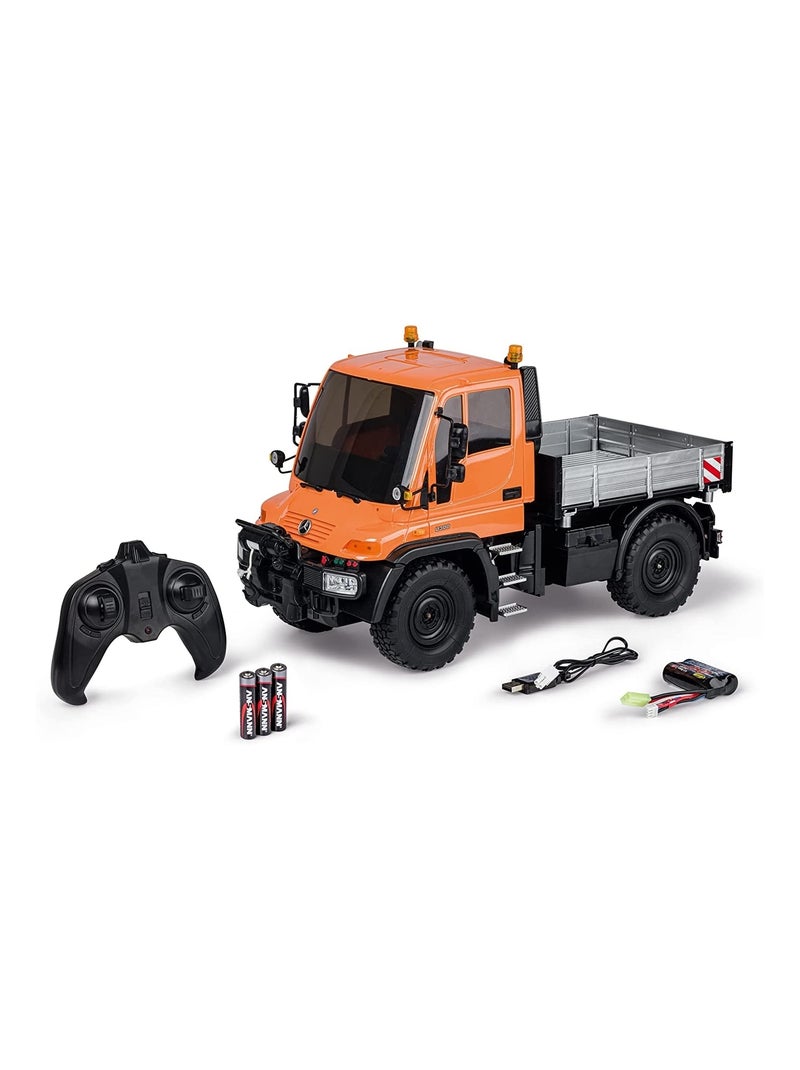 Véhicule radiocommandée 1:12 MB Unimog U300 2.4G 100% RTR orange Orange - Kiabi