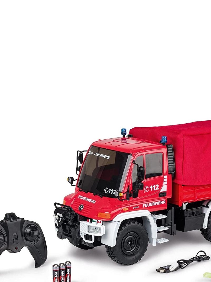 Véhicule radiocommandée 1:12 MB Unimog U300 Firefig.2.4G 100%RTR N/A - Kiabi