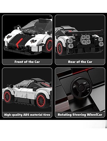 Véhicule supercar zonda avec vitrine