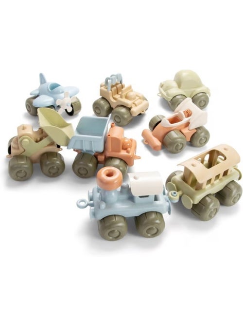 Véhicules en bioplastique 8 pcs - Kiabi