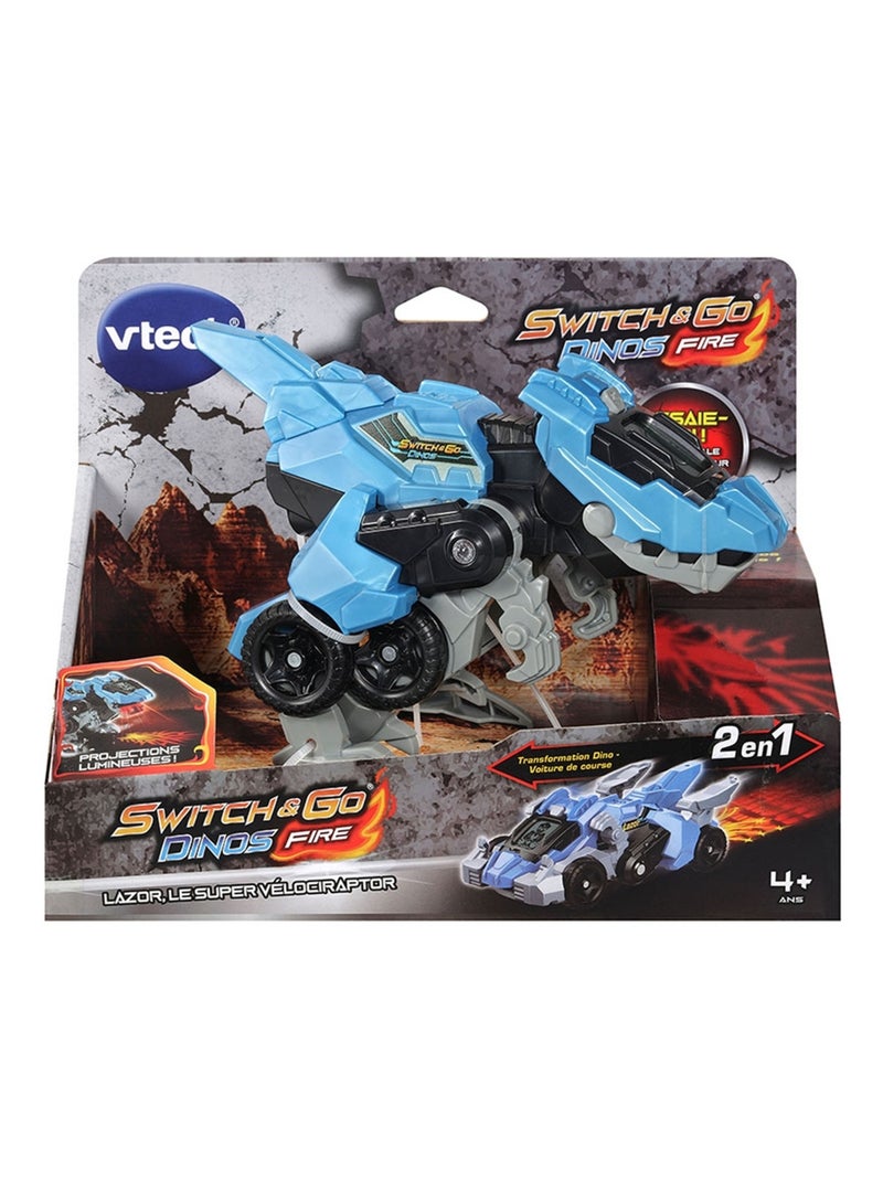 Véhicules interactifs Lazor le super vélociraptor Fire Multicolore - Kiabi