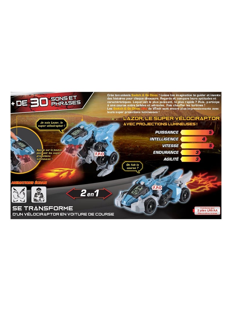 Véhicules interactifs Lazor le super vélociraptor Fire Multicolore - Kiabi
