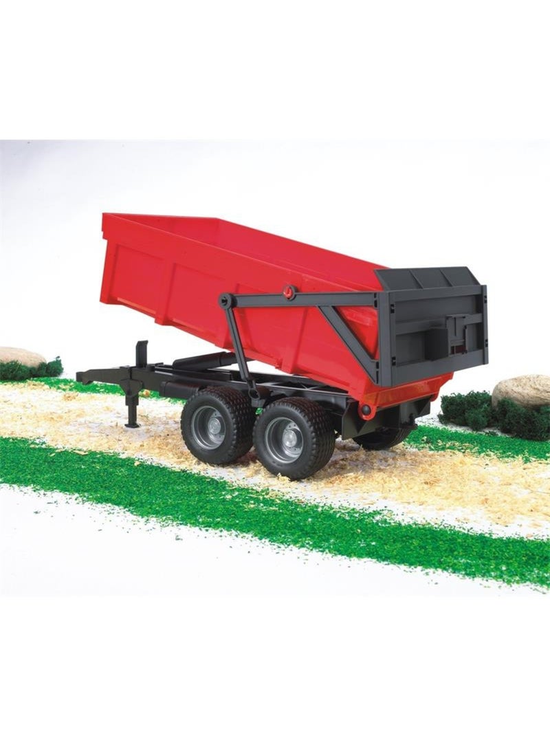 Véhicules miniatures - Remorque basculante avec paroi arrière automatique Rouge - Kiabi
