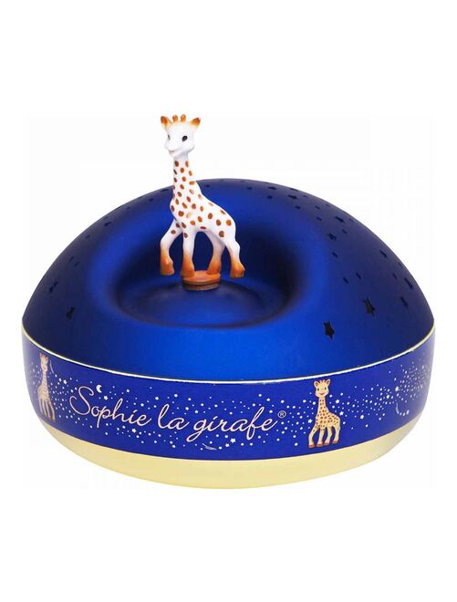 Veilleuse - Projecteur d'Etoiles Musical Sophie la Girafe© bleu  - piles incluses - Kiabi
