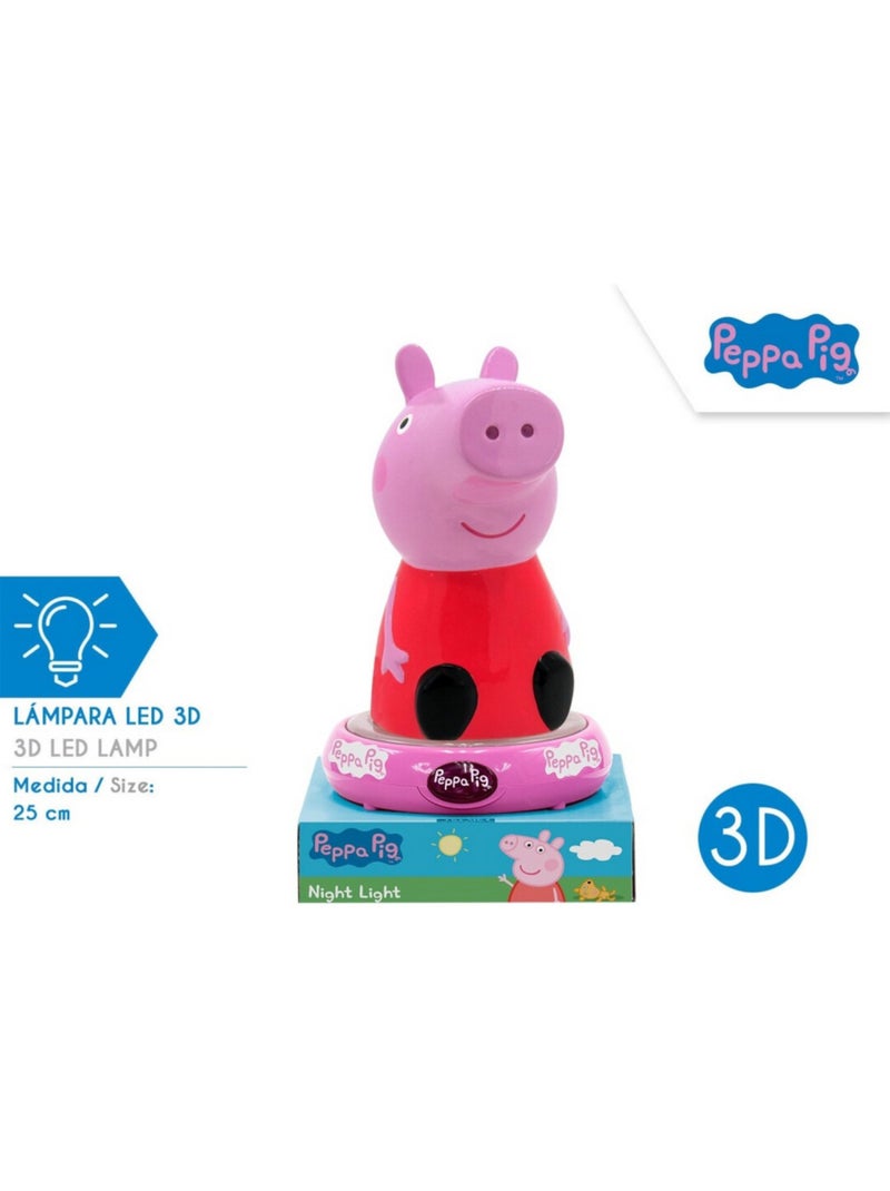 Veilleuse 3D - Peppa Pig - 25 cm Rose - Kiabi