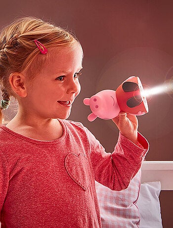 Veilleuse 3D - Peppa Pig robe rouge assise- 23 cm