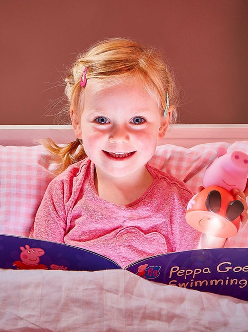 Veilleuse 3D - Peppa Pig robe rouge assise- 23 cm - Kiabi