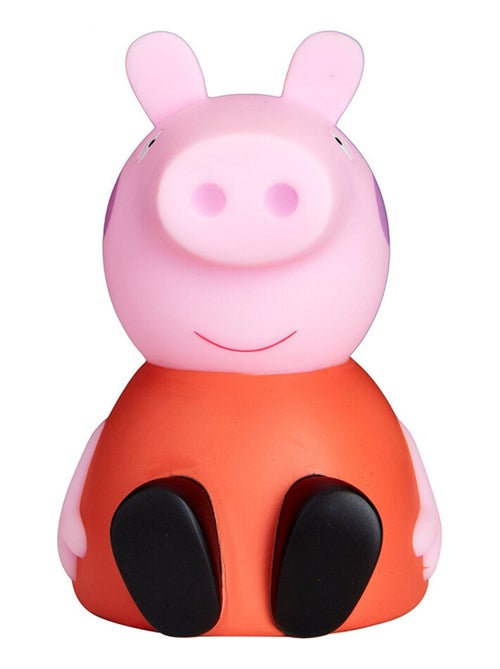 Veilleuse 3D - Peppa Pig robe rouge assise- 23 cm - Kiabi