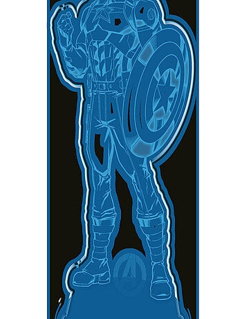 Veilleuse acrylique multicolore Marvel Avengers - Captain America - 25 cm