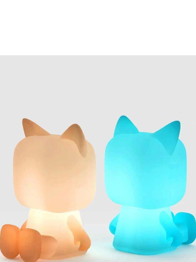 Veilleuse Animal Light - LED Multicolore Rechargeable USB-C - 3 Niveaux de Luminosité - MOB Blanc - Kiabi