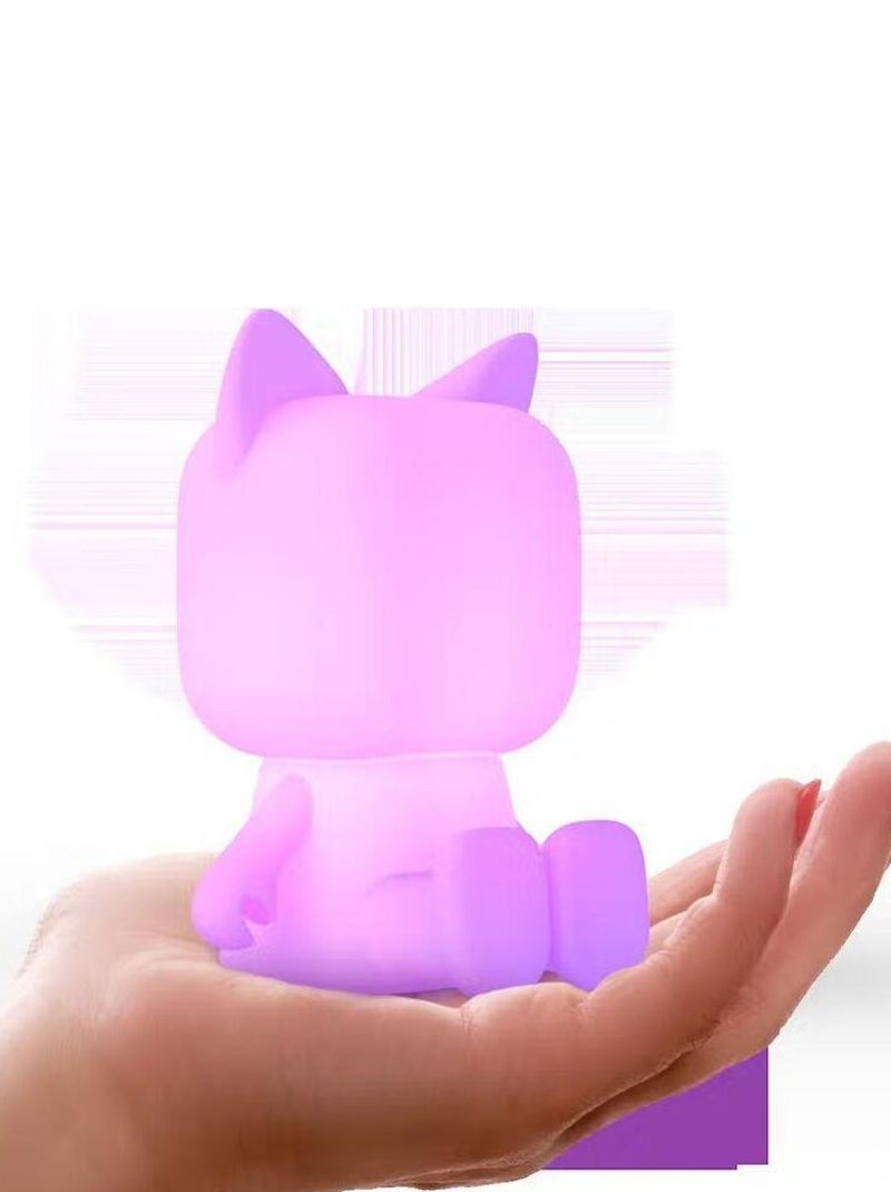Veilleuse Animal Light - LED Multicolore Rechargeable USB-C - 3 Niveaux de Luminosité - MOB Blanc - Kiabi